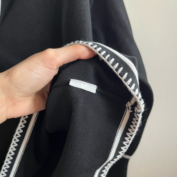 SNDYS Arlington Collared Sweater in Black & White Size Small - Picture 10 of 13